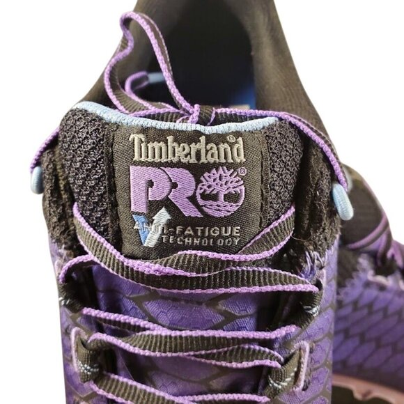 Timberland PRO Women's 9M Work Shoes Purple ESD Anti-Fatigue Slip Resistant NWOB - Picture 2 of 9